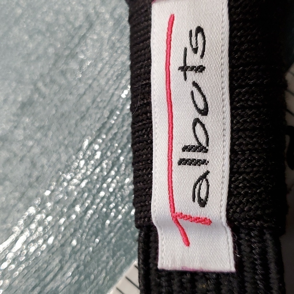 Rope belt by Talbotts. Pink, purple and black. Stretch.